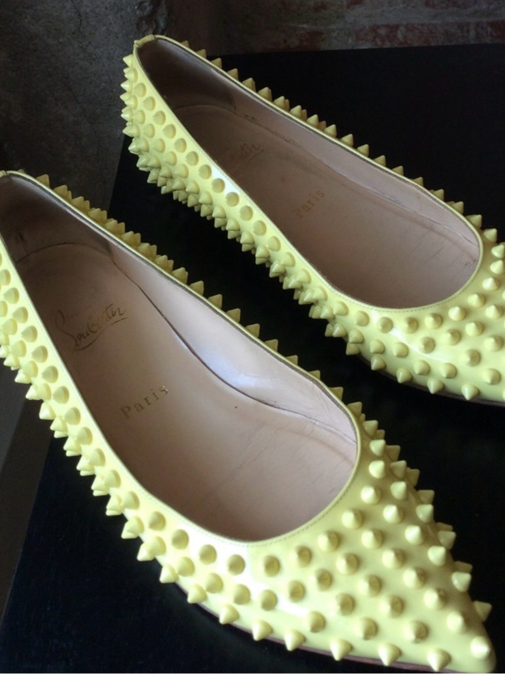 Christian Louboutin Spiked Pigalle Ballet Flats